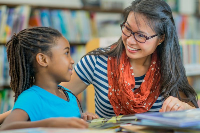 Teacher and Student talking