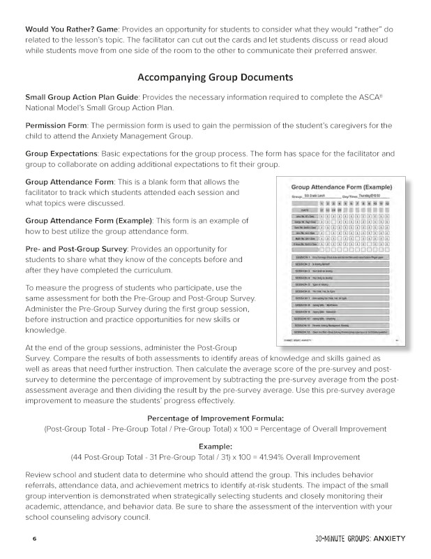 30-Minute Groups: Anxiety Management Curriculum | NCYI