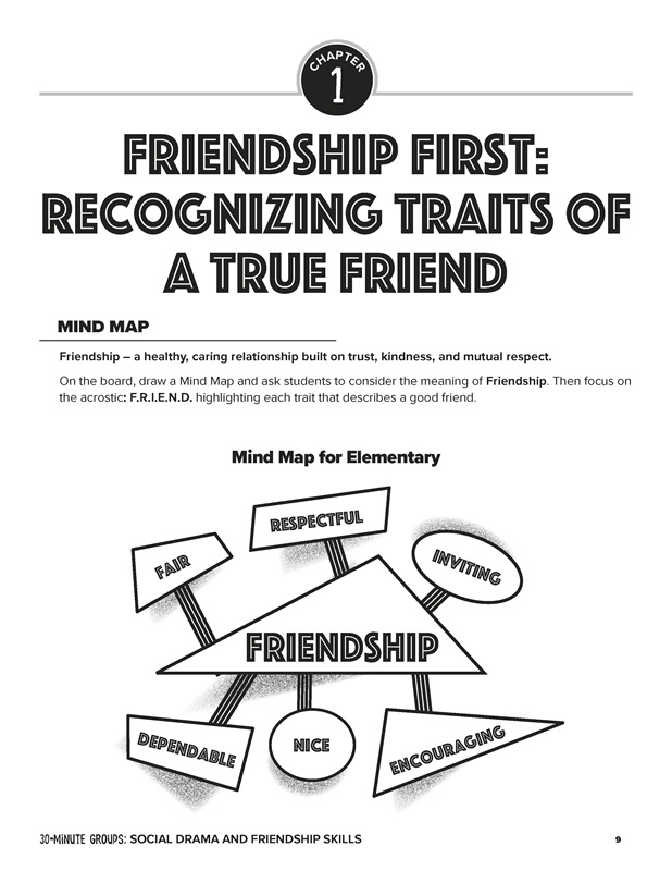 30-Minute Groups: Social Drama and Friendship Skills Curriculum